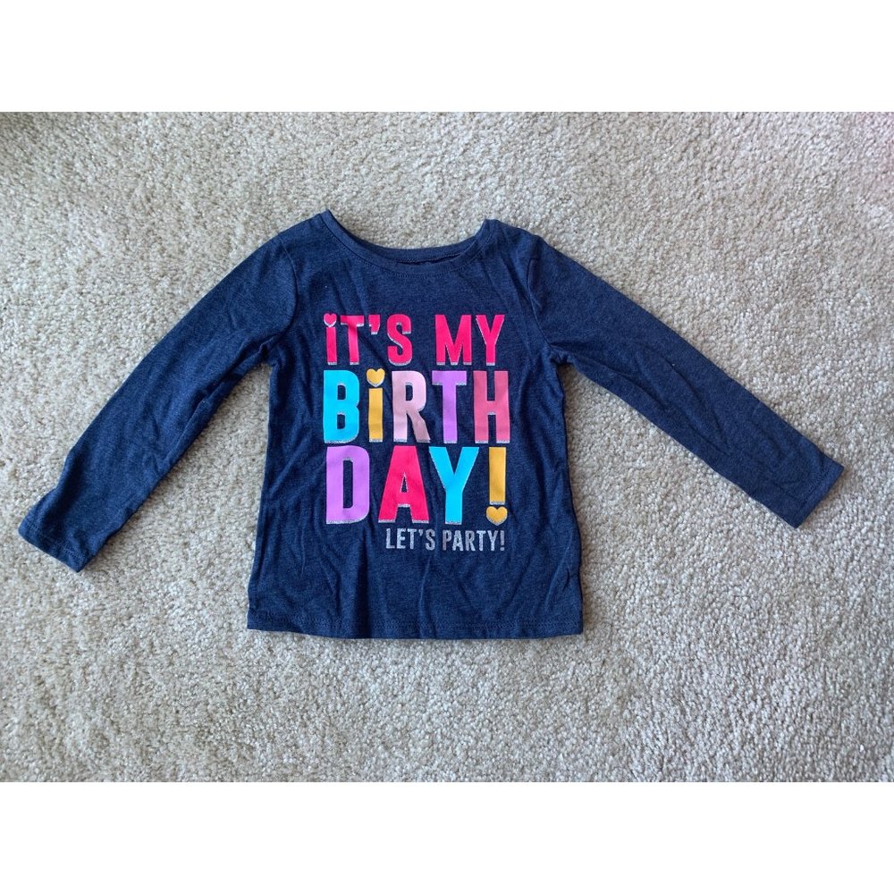 NWOT Navy "It's My Birthday!" Shirt